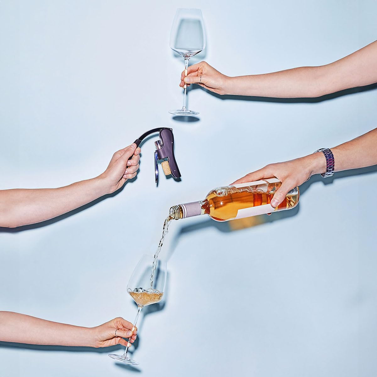 KROSNO Kieliszki do Czerwonego Wina Perfect Serve, Komplet 2 x 560 ml | Szkło Kryształowe Bezołowiowe, ręcznie formowane, prezent dla par, miejsce na podpis i datę, mycie ręczne