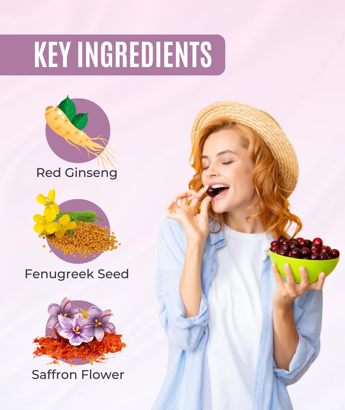 Wellnessia Female Vitality Gummies - Support for Energy, Wellness, and Balance - Natural Ingredients for Women’s Health - 30 Gummies (Cranberry Bliss Flavour) Wellnessia Female Vitality Gummies - Support for Energy, Wellness, and Balance - Natural Ingredients for Women’s Health - 30 Gummies (Cranberry Bliss Flavour)