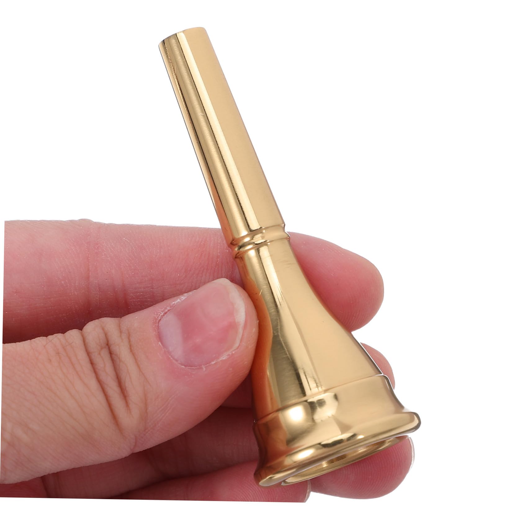 BESTonZON Bocchino per Corno Francese in Metallo Oro e Argento, Accessorio di Sostituzione 2 Pezzi per Concerti Professionali e Pratica Musicale