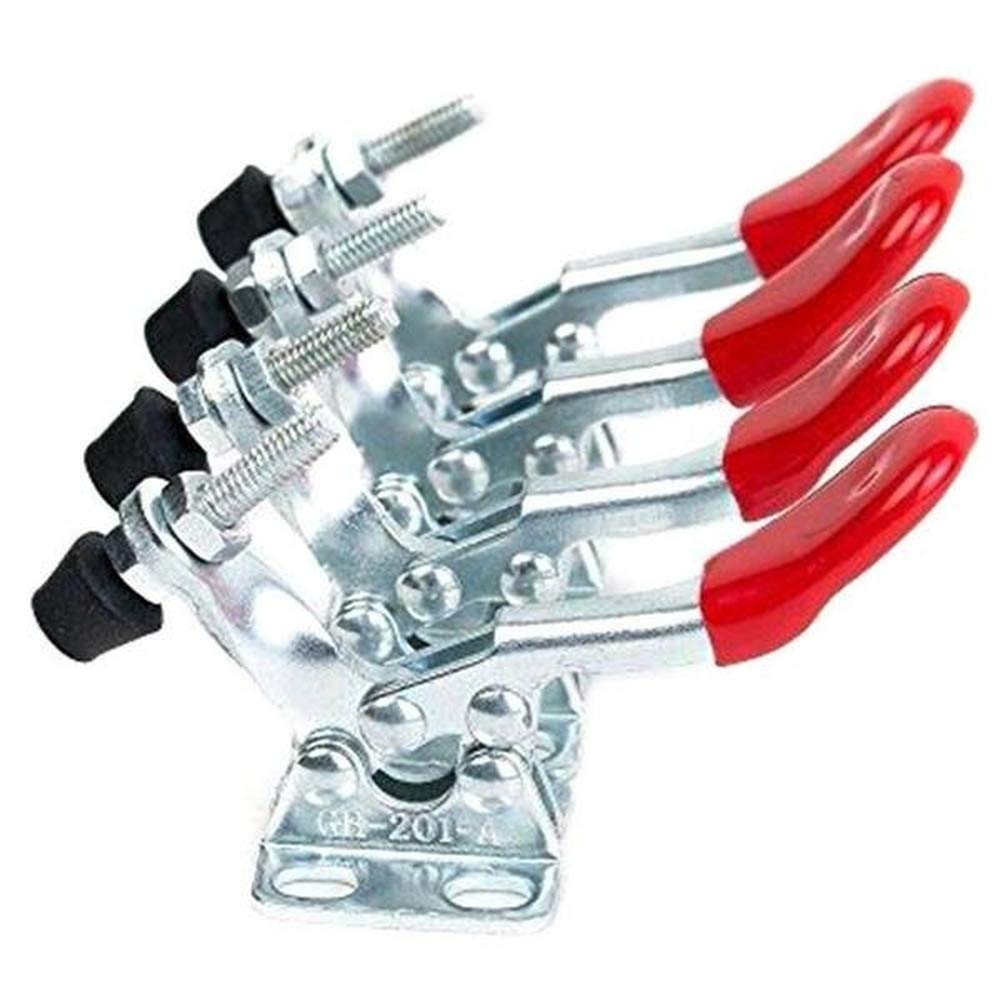 4pcs GH-201A Pince à Bascule 27KG Clamp Set Or