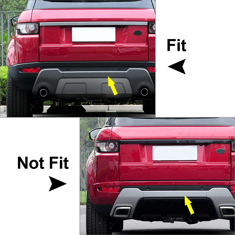 FSFYUK Striscia di protezione inferiore per paraurti posteriore automatico per Evoque 2012-2018