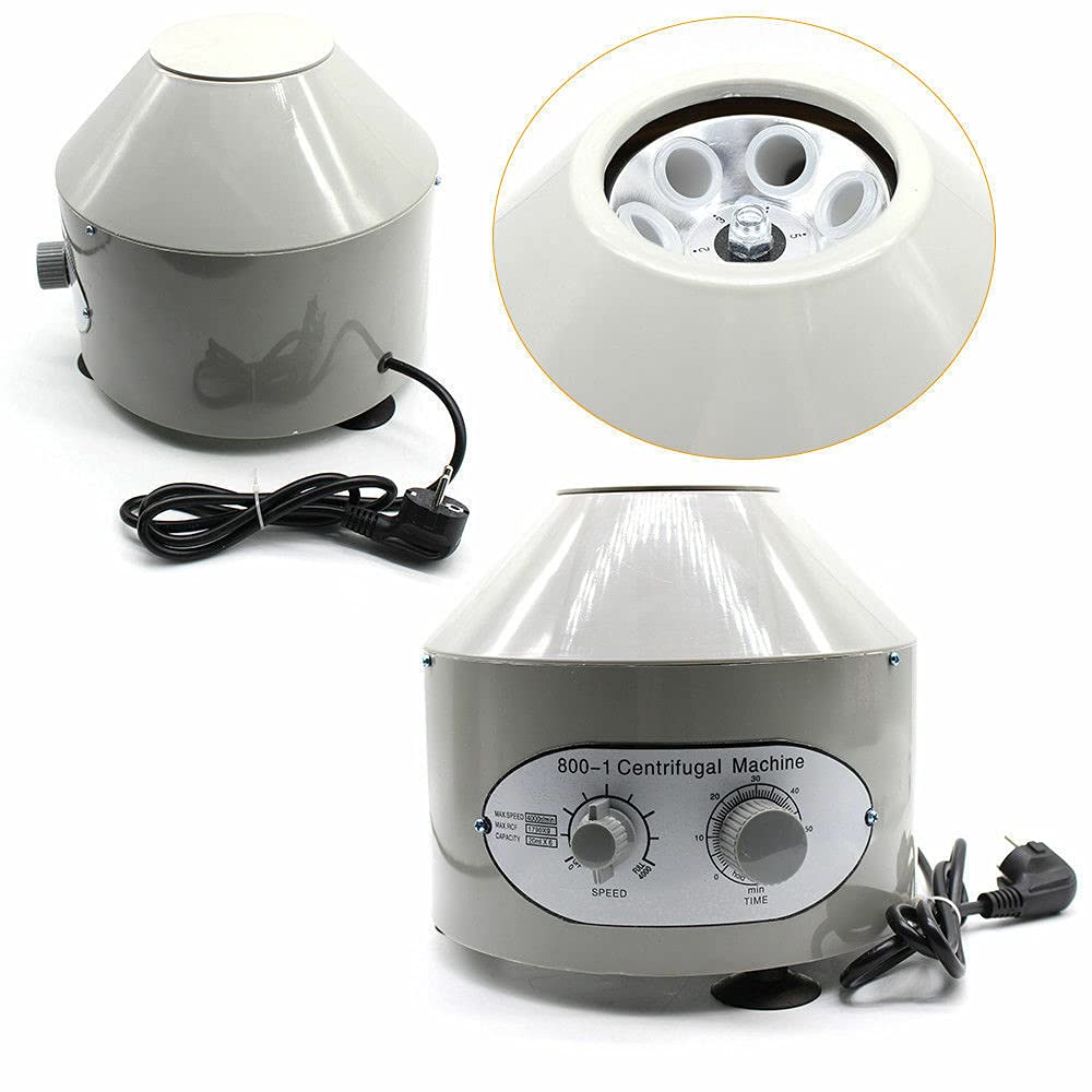 Centrifugeuse électrique de laboratoire - 20 ml x 6 800-1 4000 tours/min - Centrifugeuse de table - Pour tubes de test de laboratoire, vernis à ongles, tatouages,Peinture miniature aérographe