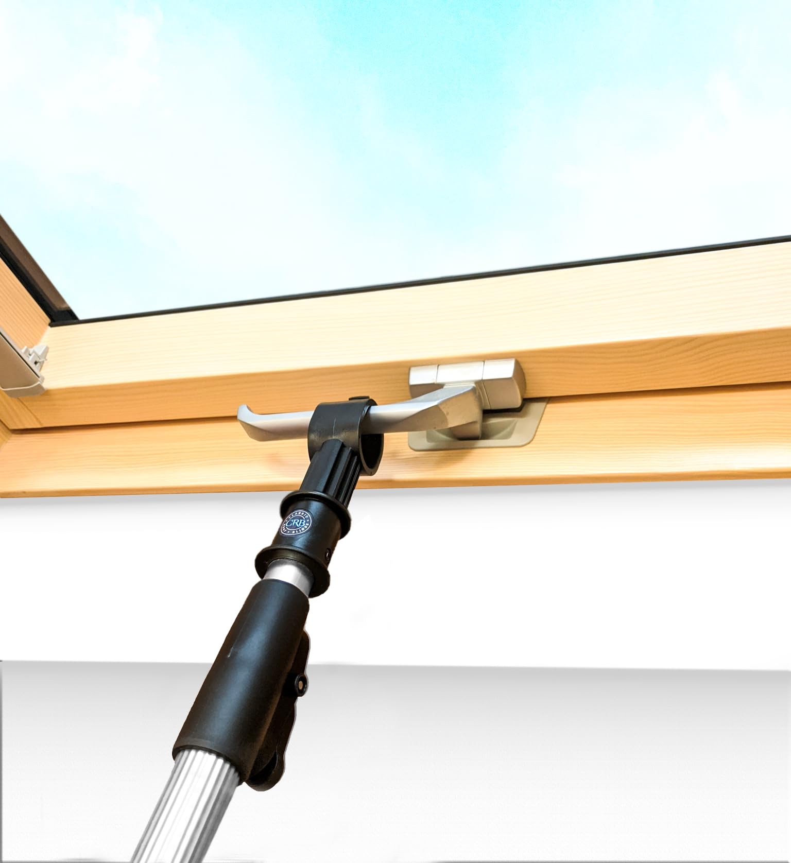 Classic Roof Blinds Silver Telescopic Window Pole Rod Opener Designed To Be Compatible With Rooflite® Skylight Roof Windows And Blinds (1.6M - 3.0M)