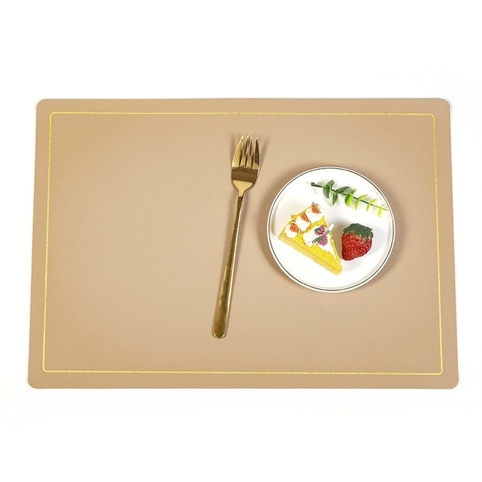 Sets de table kaki lavables et résistants à la chaleur lot de 4 pièces
