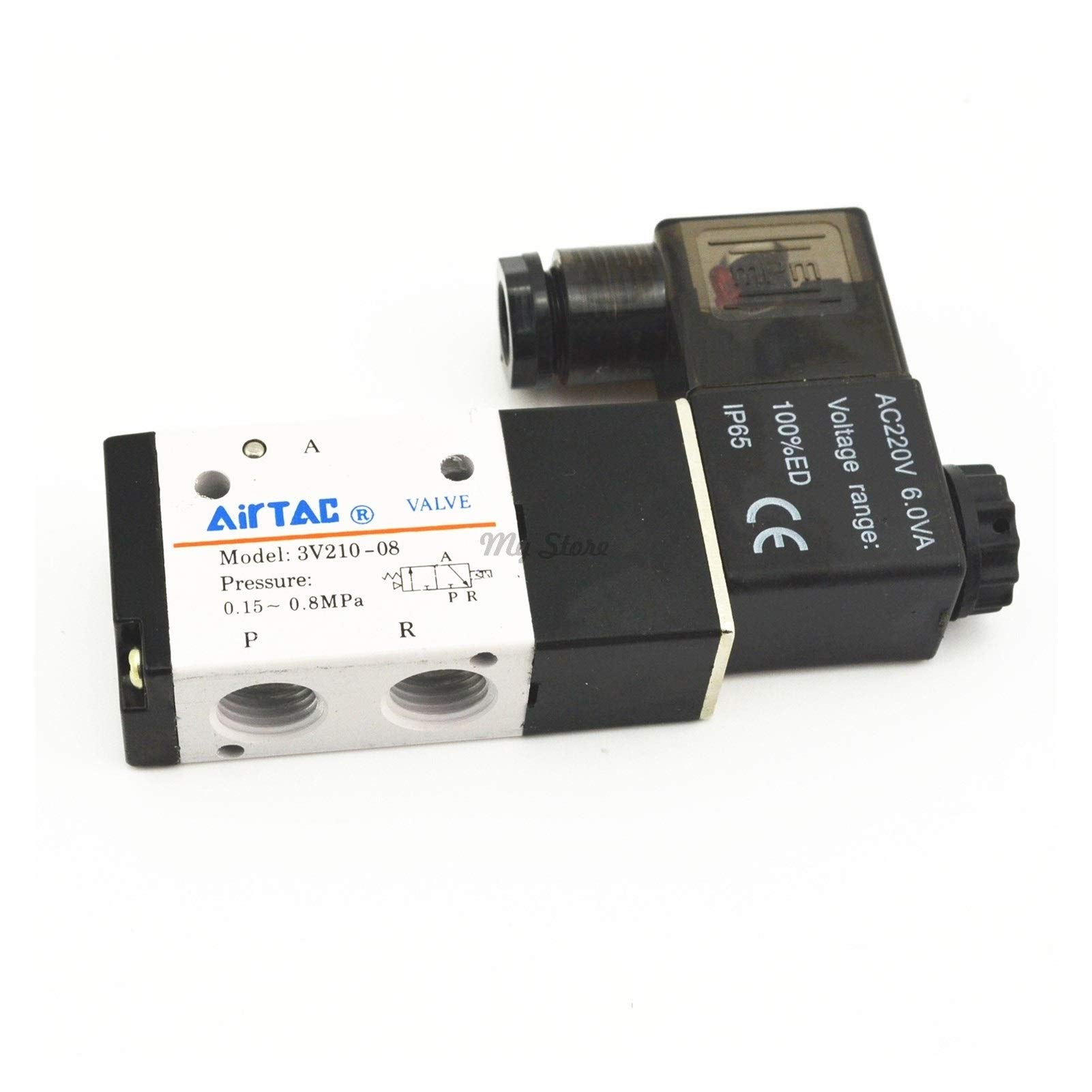 Válvula de control direccional 3V210-08 para solucionar fallos en sistemas neumáticos