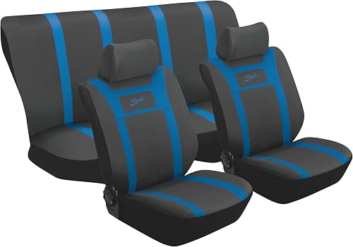 Stingray Sport Universal Fit Car Seat Cover 6-Piece Set - Blue