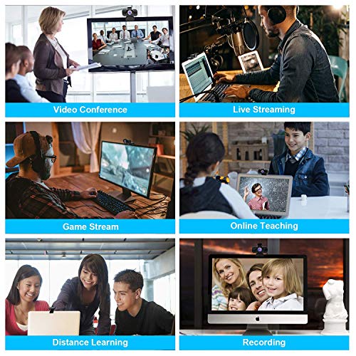 PIPHU Webcam per PC Webcam PC con Microfono