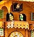 Kintrot Cuckoo Clock Black Forest Quartz Wall Clock Pendulum Movable Bird, Dancers, Watermill, Wood Chopper