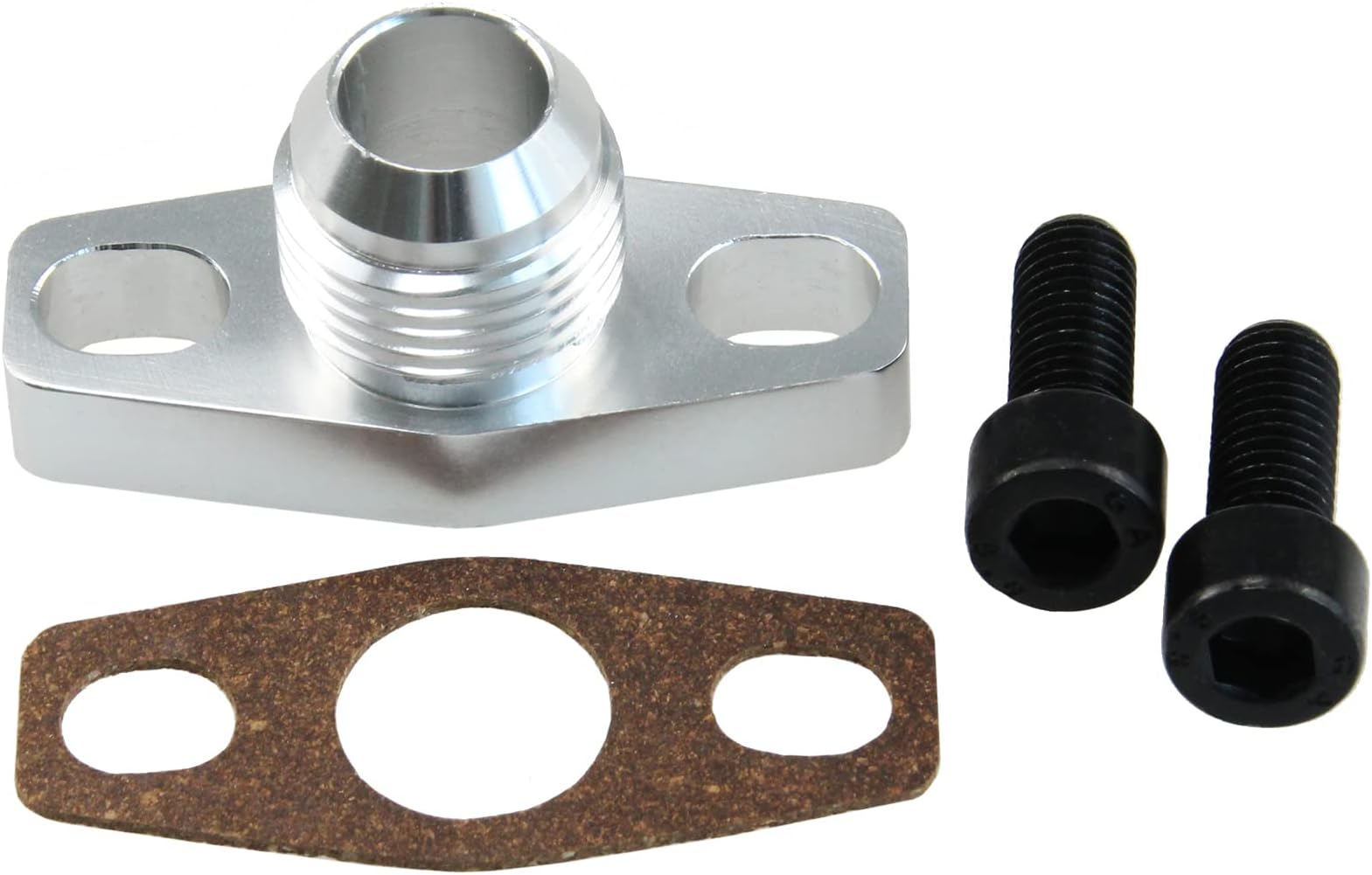 Ucreative 10AN GT28 GT30 GT35 T25 Turbo Oil Drain Outlet Flange Gasket Adapter Kit