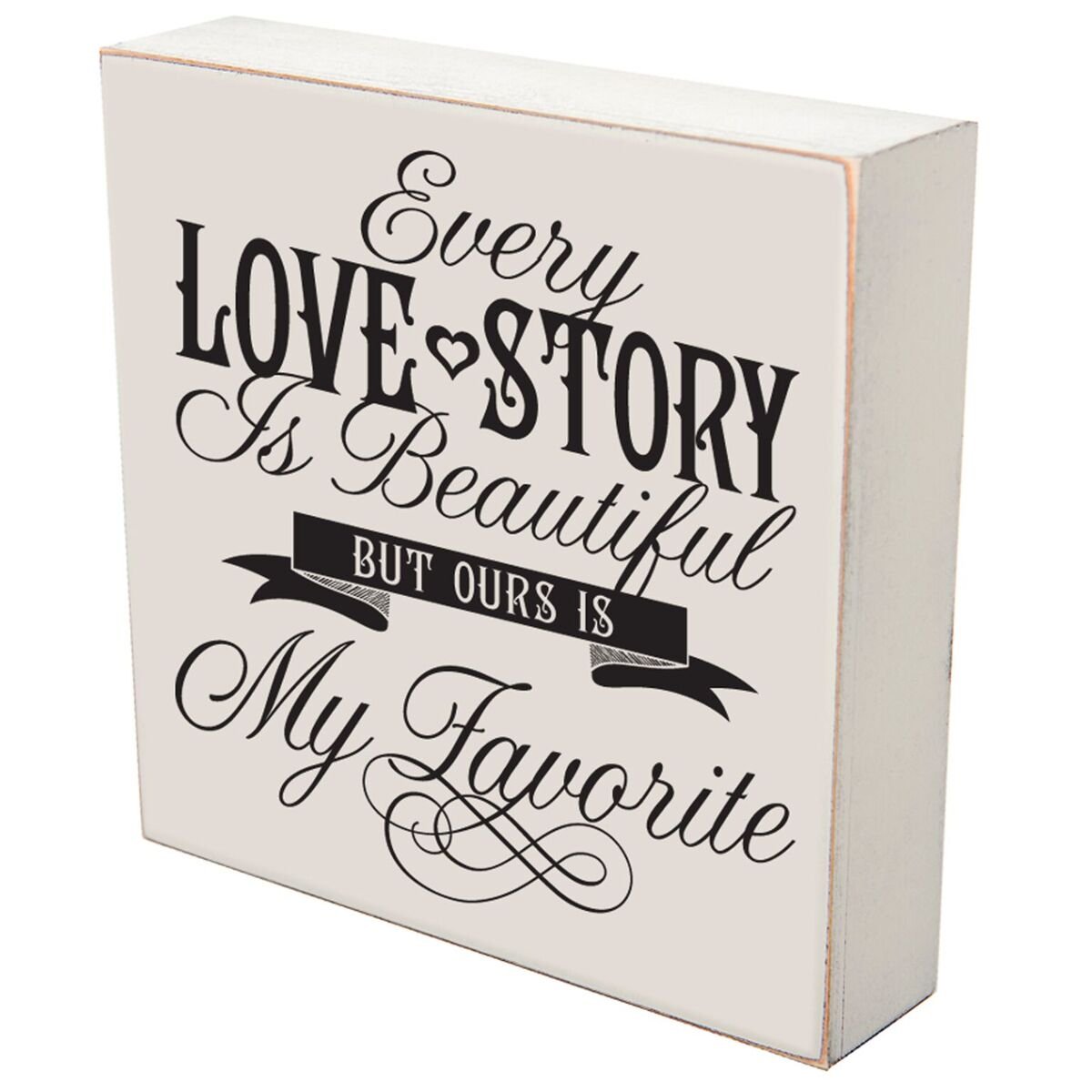 LifeSong Milestones Every Love Story is Beautiful But Our is My Favorite Wedding for Couple, Housewarming Gifts Ideas for Mr. and Mrs. Love Shadow Box (Every Love Story is Beautiful)