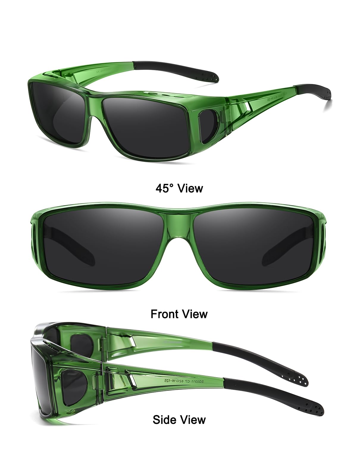 Wzerry Nachtsichtbrille für Damen und Herren, polarisiert, Gelb