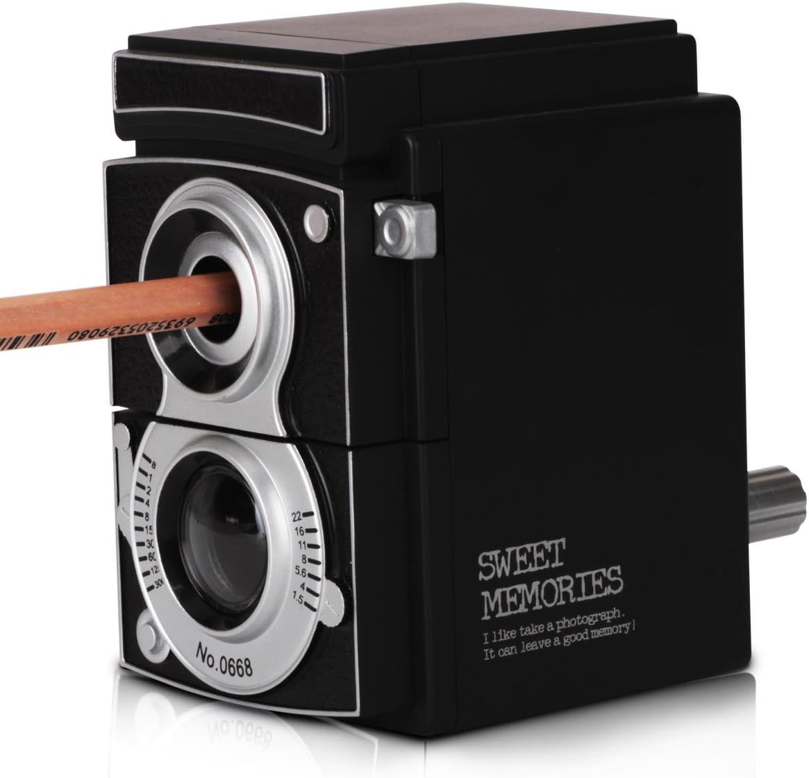 Patty Both Retro Camera Pencil Sharpener Black