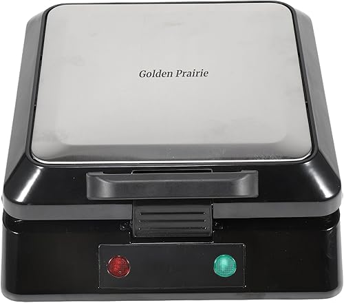 Miniatura 5 de Golden Prairie - Máquina de gofres belga extra profunda de 1300 W, 4 rebanadas de acero inoxidable, gofres esponjosos de 1 pulgada de grosor,