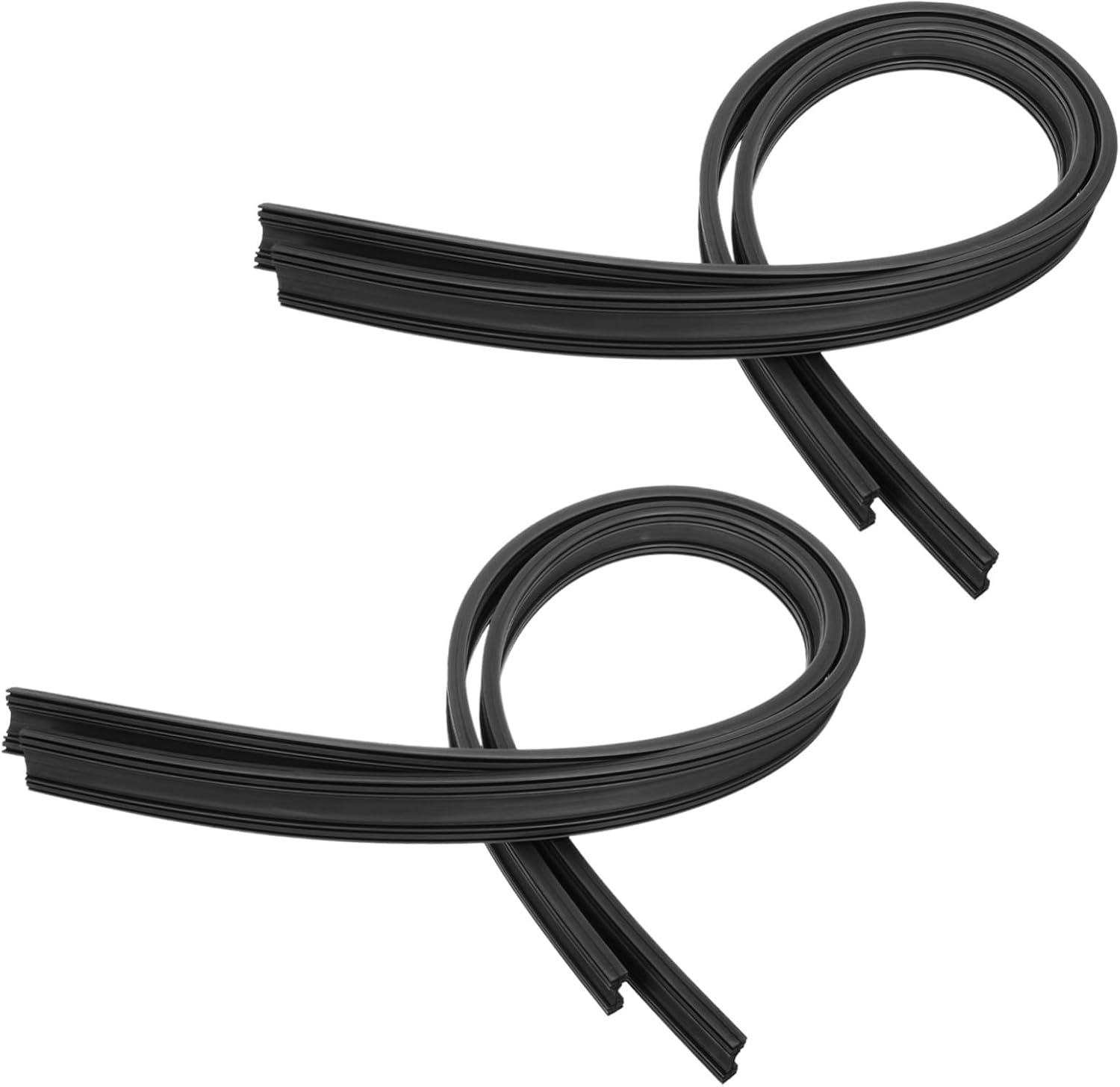 4pcs Car Windshield Wiper Rubber Refills Resilient Wiper Inserts for Easy Installation Compatible Vehicles