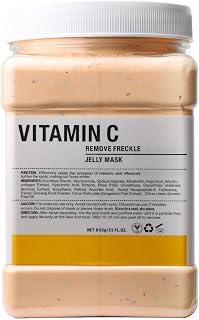 Vajacial Hydro Jelly Mask Powder for Face, Jelly Mask for Facials Professional, Jelly Facial Mask for Teens and Women. Jelly face mask. (Vitamin C.1)