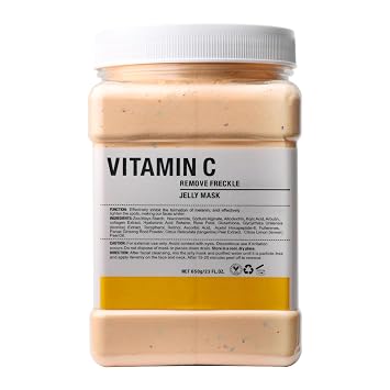 Vajacial Hydro Jelly Mask Powder for Face, Jelly Mask for Facials Professional, Jelly Facial Mask for Teens and Women. Jelly face mask. Vitamin C.1