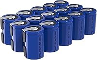 Vista 7 de Tenergy 4/5 SubC 1.2 voltios 1300mAh NiCD baterías recargables, paquete de 15