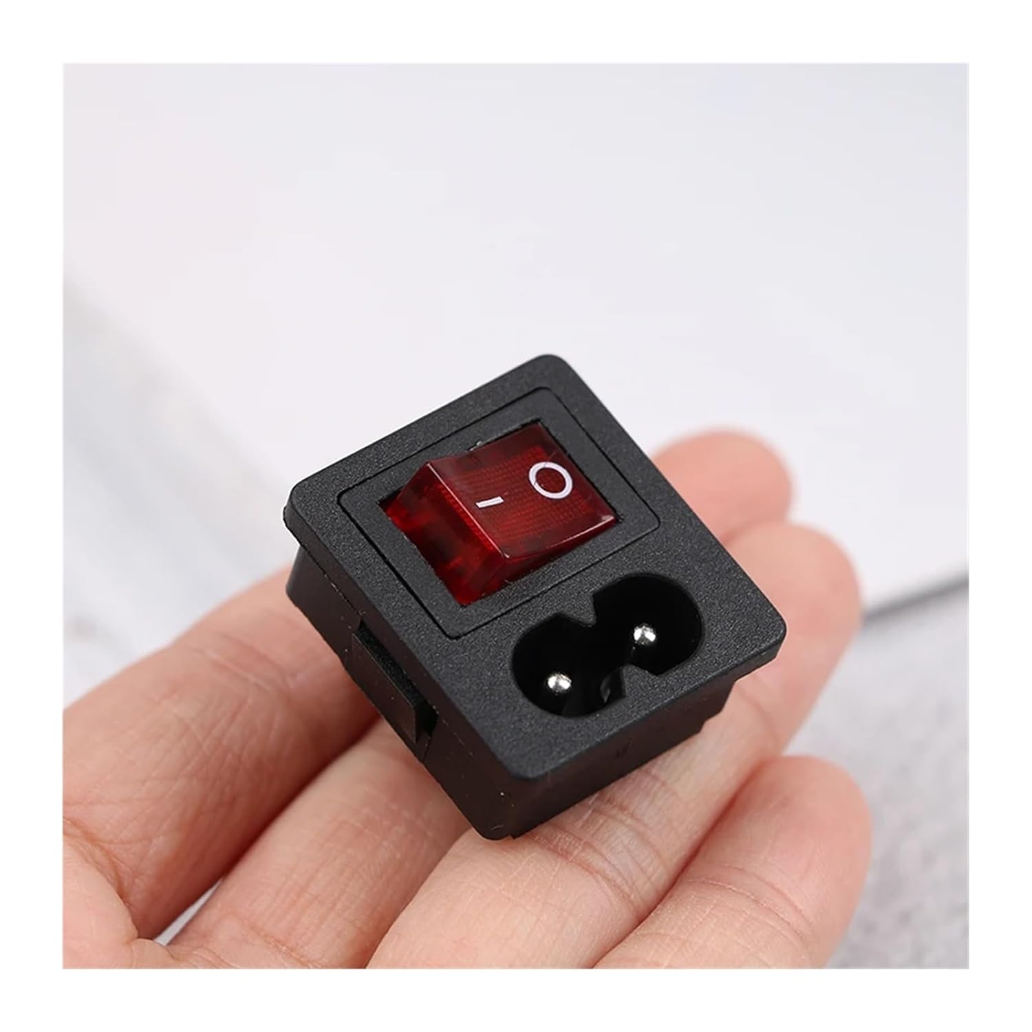1 Piece Power Cord Socket Switch Light/Continuous Light Rocker Switch 250V 10A