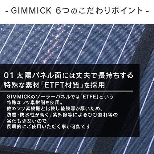 Amazon | GIMMICK GM-SP60BK ETFEソーラーパネル 60W | 太陽光パネル