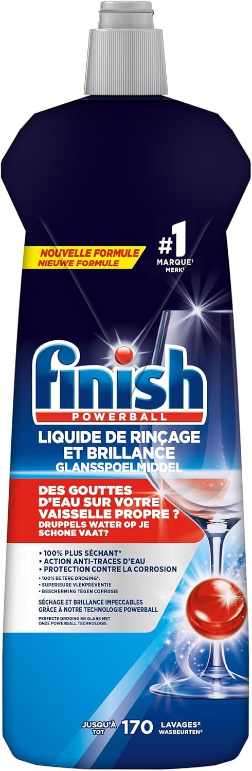 Finish Liquide de Rinçage Brillance et Séchage 800 ml - Lot de 3