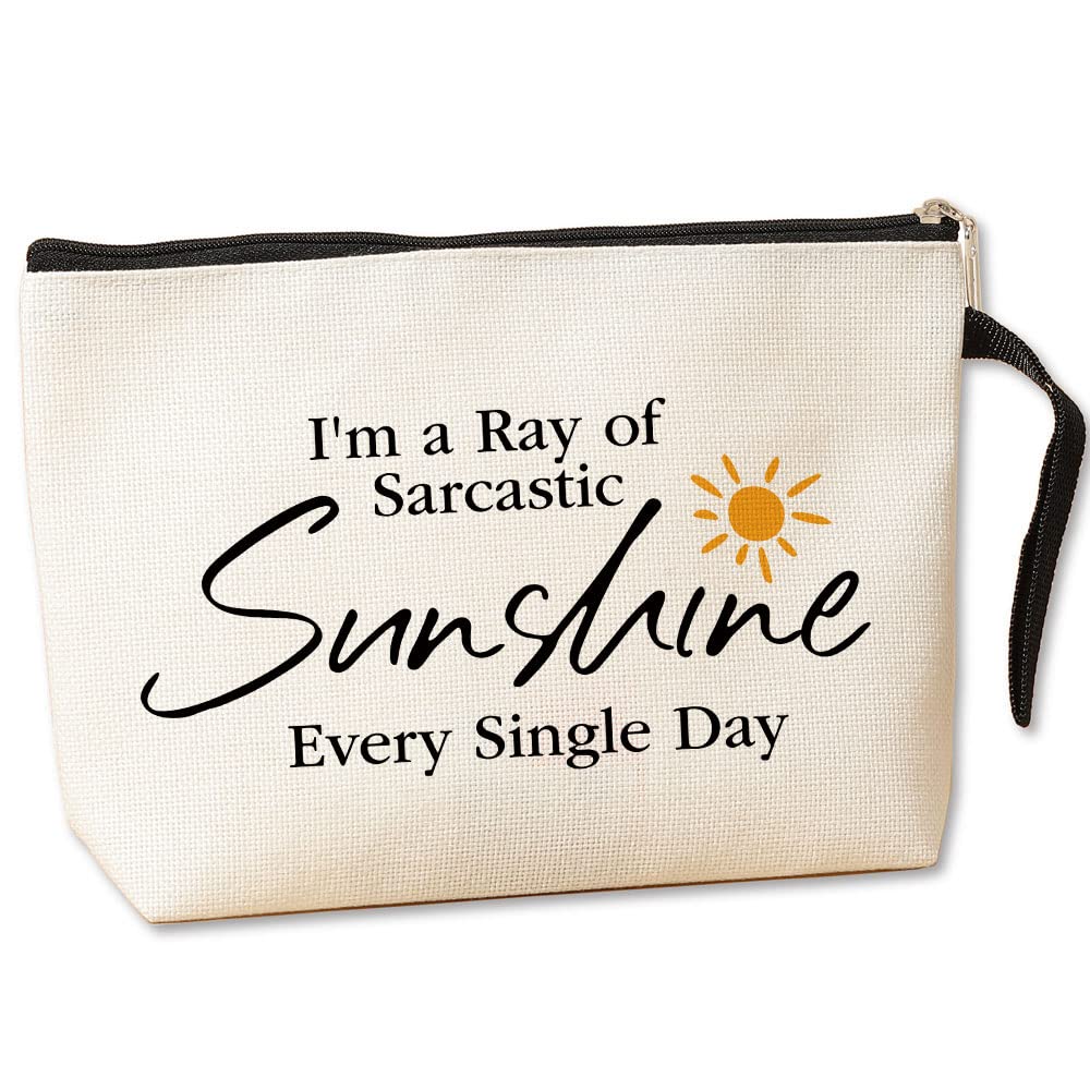 Jztco Funny Sarcastic Makeup Bag Gifts for Women, Novelty Gifts for Her Friends Boss Coworkers Employee, Office Work Humor...