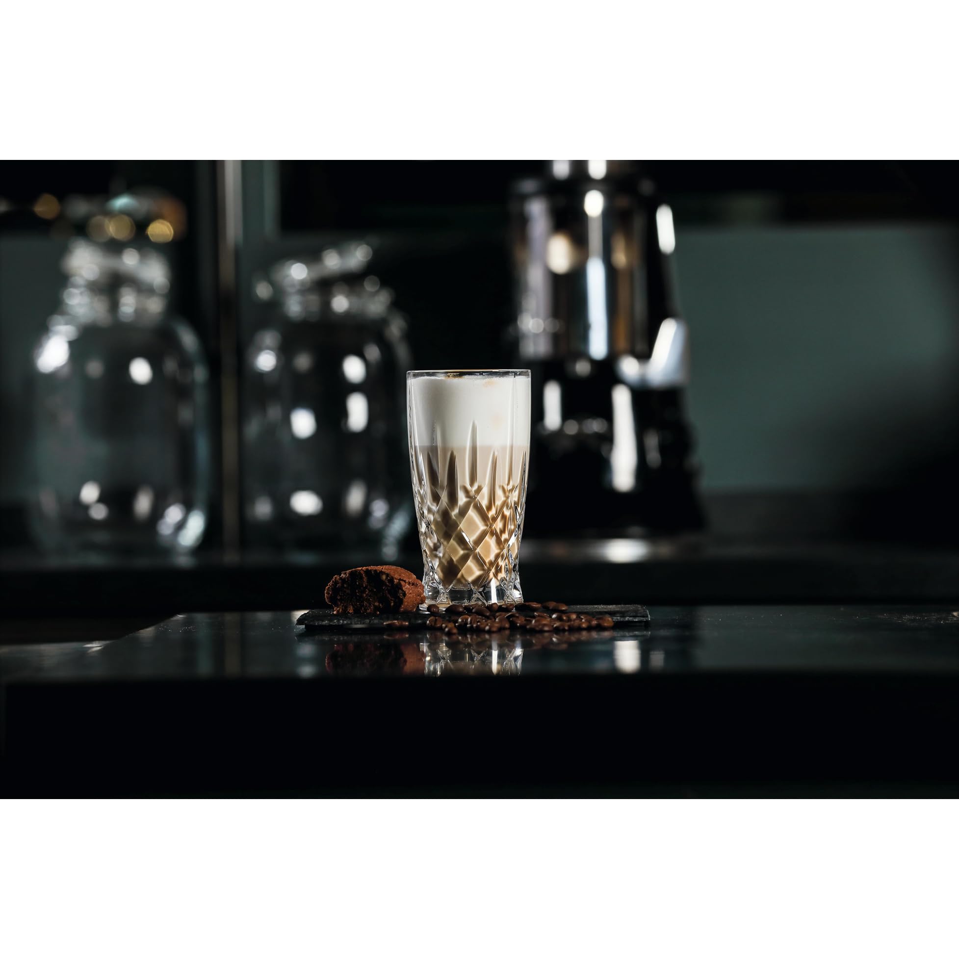 Spiegelau & Nachtmann 2-częściowy zestaw szklanek do latte macchiato, szkło kryształowe, 350 ml, Noblesse Barista, 104893