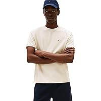 Tommy Hilfiger Uomo T-Shirt Maniche Corte Seasonal Solid Tee con Scollo Rotondo