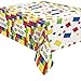 Vibrant Building Blocks Birthday Rectangular Plastic Table Cover - 54
