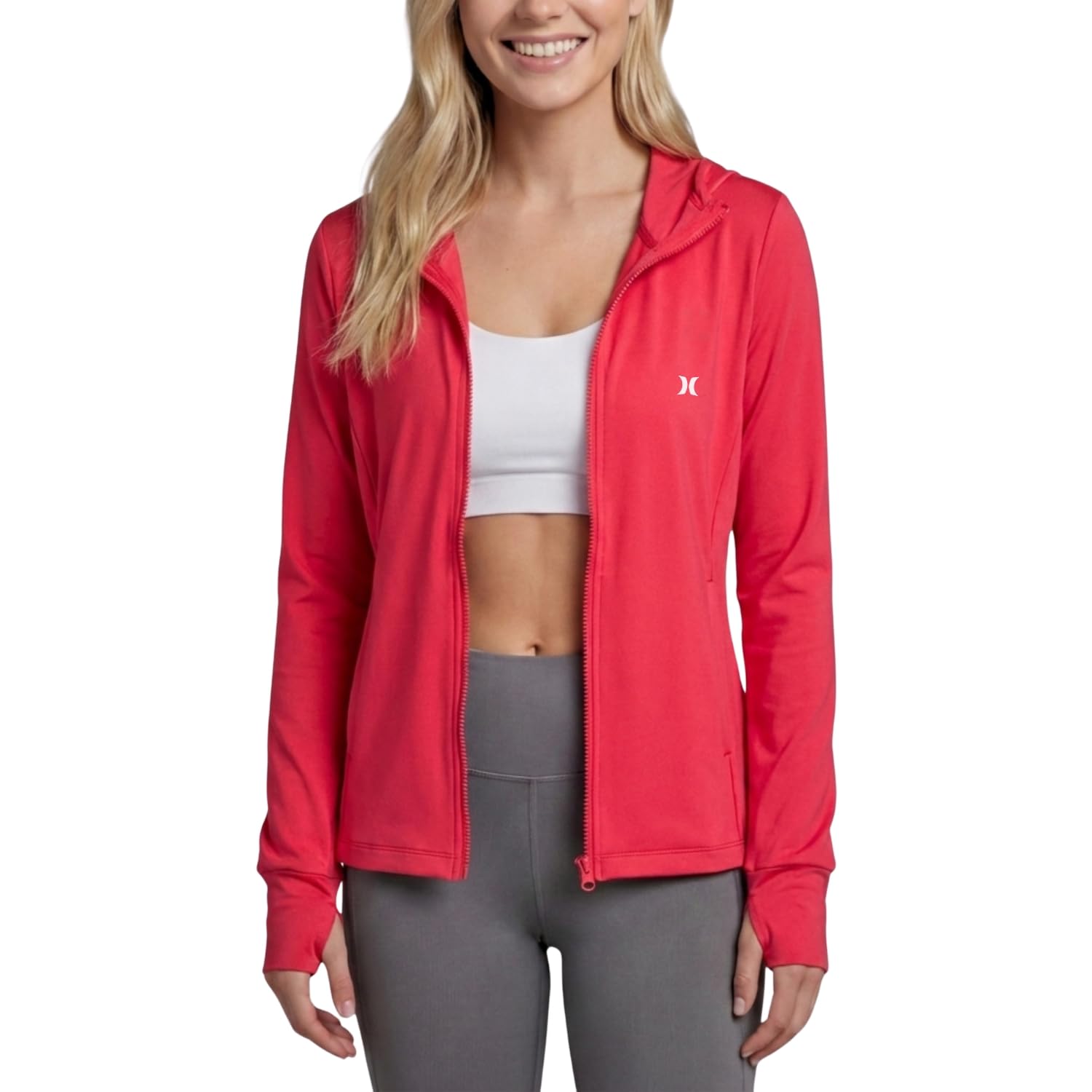 hurley sun protection lightweight jacket women - sun hoodie spf 50+ uv shirt quick dry long sleeve sun shirt outdoor