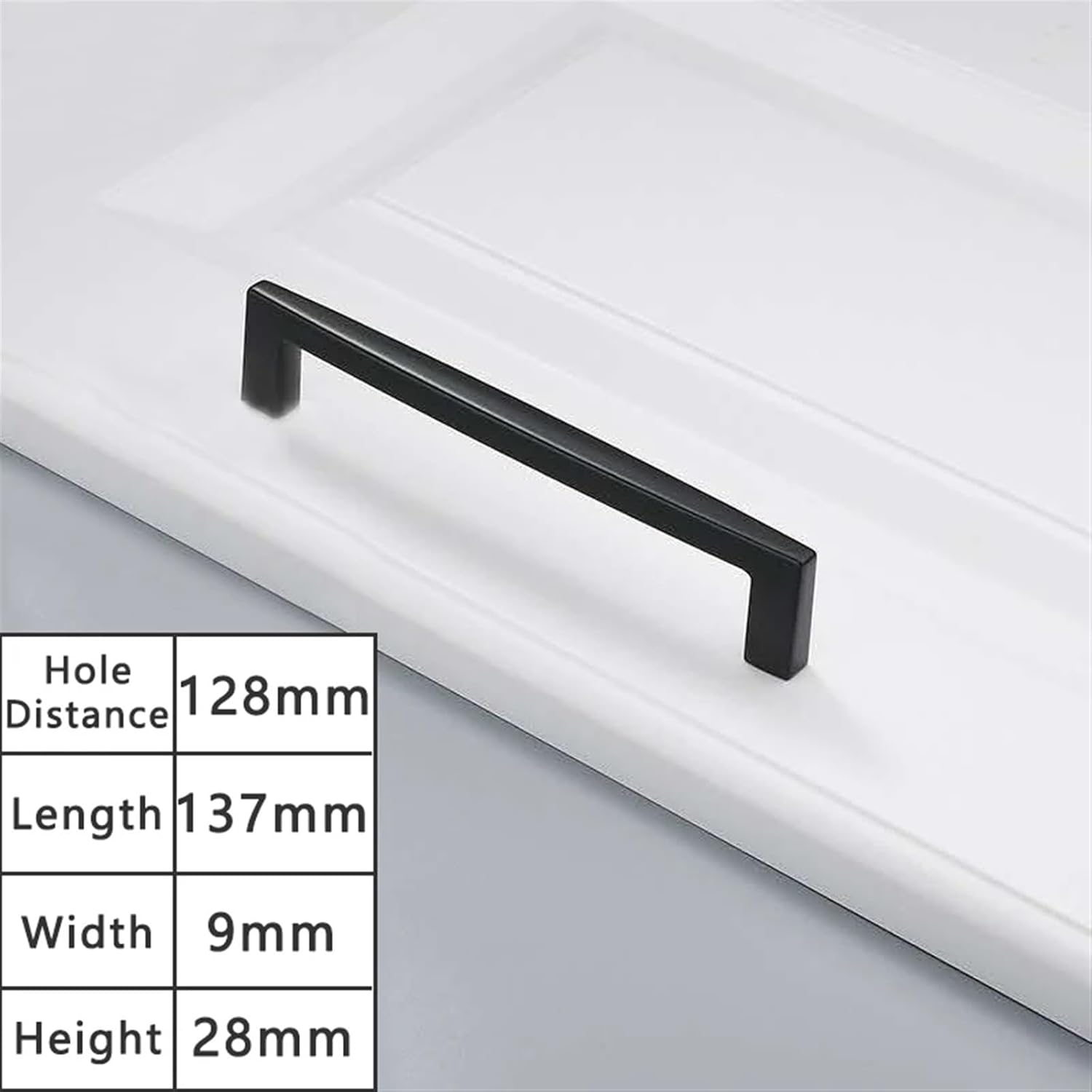 Matte Gold Cabinet Handles Solid Brass Kitchen Cupboard Pulls Drawer Knobs Furniture Handle Hardware 1Pcs (Color : 105-192mm Gray)