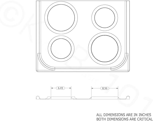 Miniatura 8 de Kitchen Basics 101: Fabricado en los Estados Unidos, paquete de 4 (2) cuencos de goteo de 6 pulgadas y (2) de 8 pulgadas de cromo de repuesto