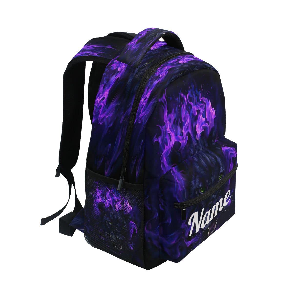 Custom1 - Mochila para niños con texto en inglés "Añade tu nombre", mochila para estudiantes primarias, bolsa para libros para niños y niñas, Personalizado3, talla única
