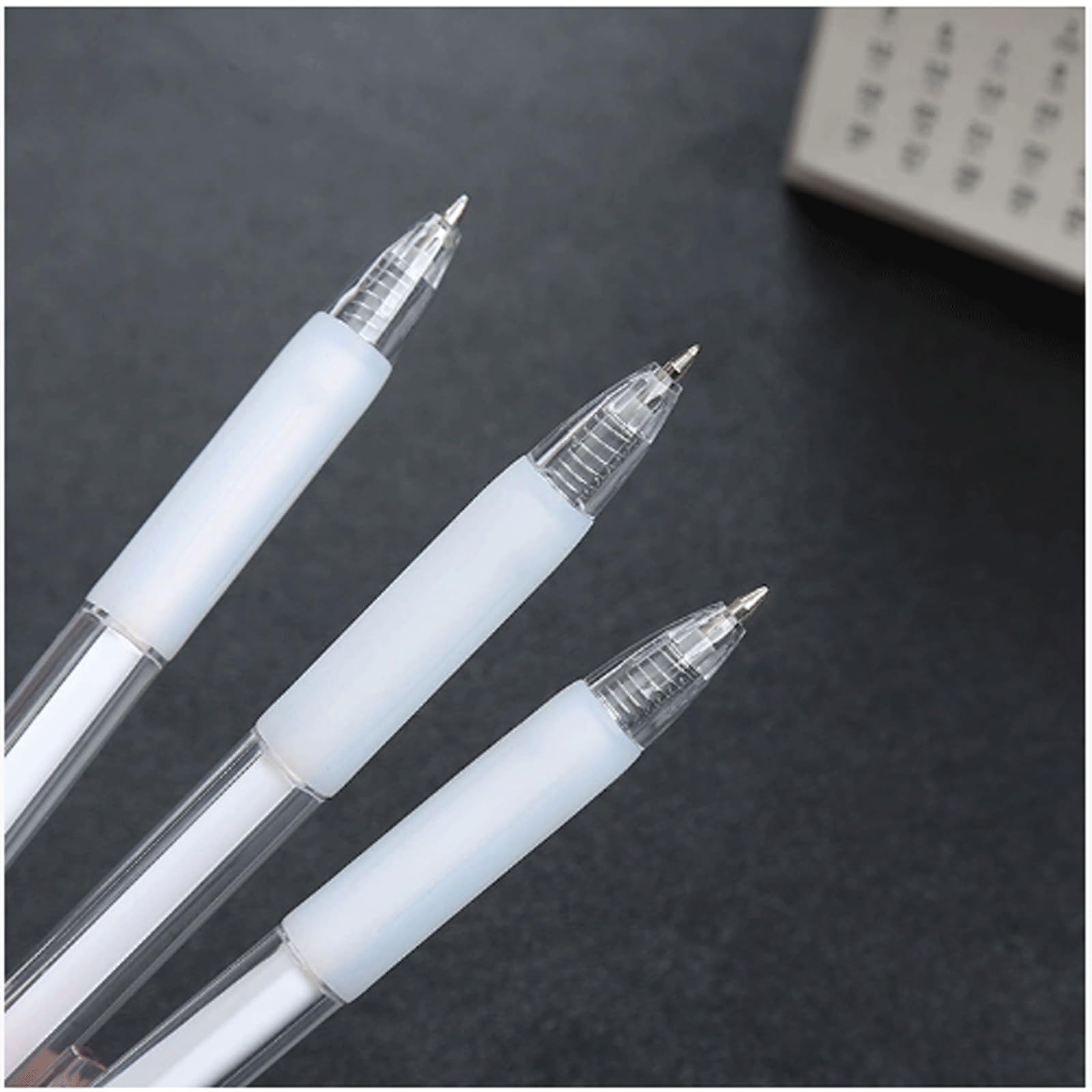 penna gel penna inchiostro gel penna gel 6 pezzi 0,5 mm penna da scrittura impugnatura in gomma morbida per diario scrittura firma penna da lavoro inchiostro nero