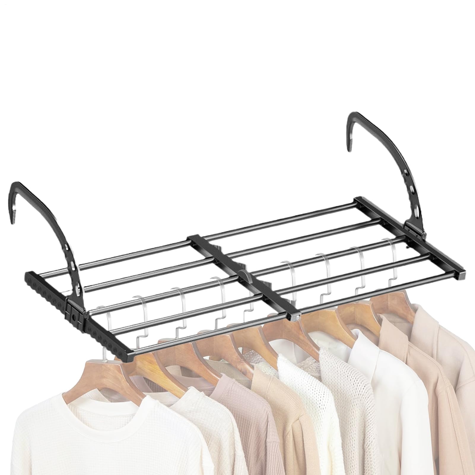 Supporto da notte pieghevole, appendiabiti retrattile per balcone, camera da letto, università, asilo nido, pannolini, libri, borse, asciugamaniSoluzione salvaspazio per studenti