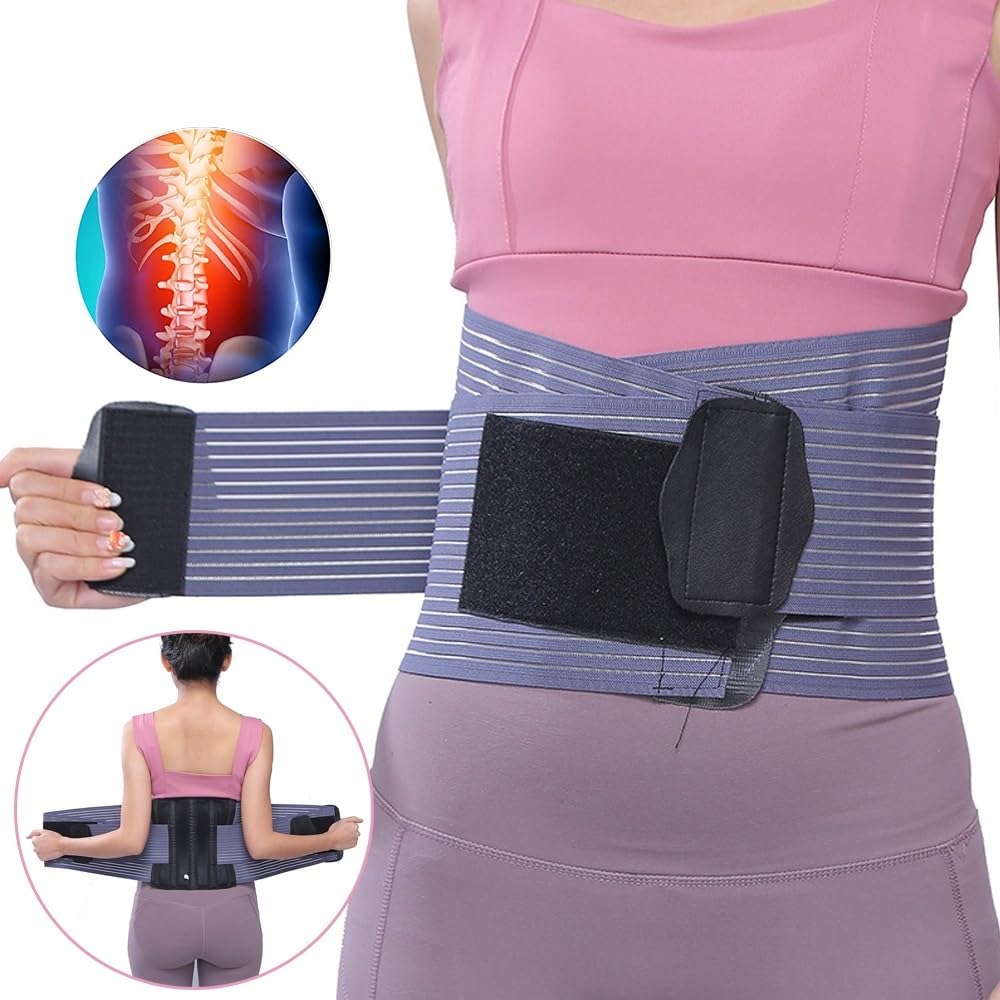 Soporte Lumbar Transpirable Faja De Descompresión De Soporte Lumbar Unisex Cinturón De Entrenamiento De Cintura Ajustable Para Alivio Dolor Espalda Baja, Mantiene Su Columna Vertebral Recta ( Size : X