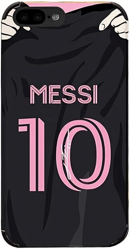 Miniatura 5 de Slrioks Messi Jersey - Funda de fútbol para iPhone 14 13 12 11 Pro Max Plus Mini Xr Xs X 7 8 6 de silicona de cuero fino a prueba de golpes