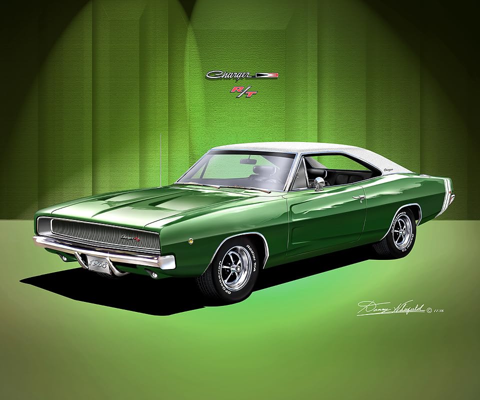 Amazon.com: 1968 Dodge Charger | Fine Art Prints By Danny