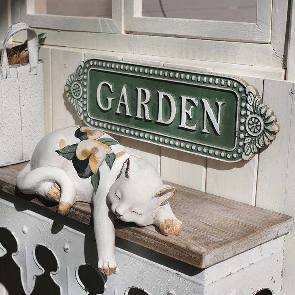 All Chic Garden Sign Decorative Outdoor Garden Wood Sign Wall Plaque for Patio Wall Decor Back Porch Decoration Farmhouse Home Decor 24 * 6.5 Inch