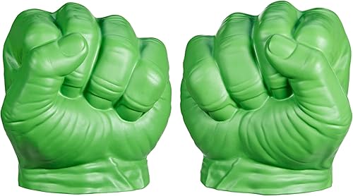 Marvel Hulk Gamma Smash Fists, juguete de espuma suave, juguetes de superhéroes de los Vengadores para niños a partir de 5 años