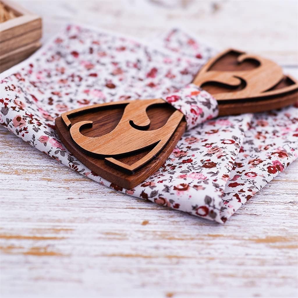 Wooden bowtie for men Bowtie Gentleman Bow Ties Handmade Color Pattern Tie Party