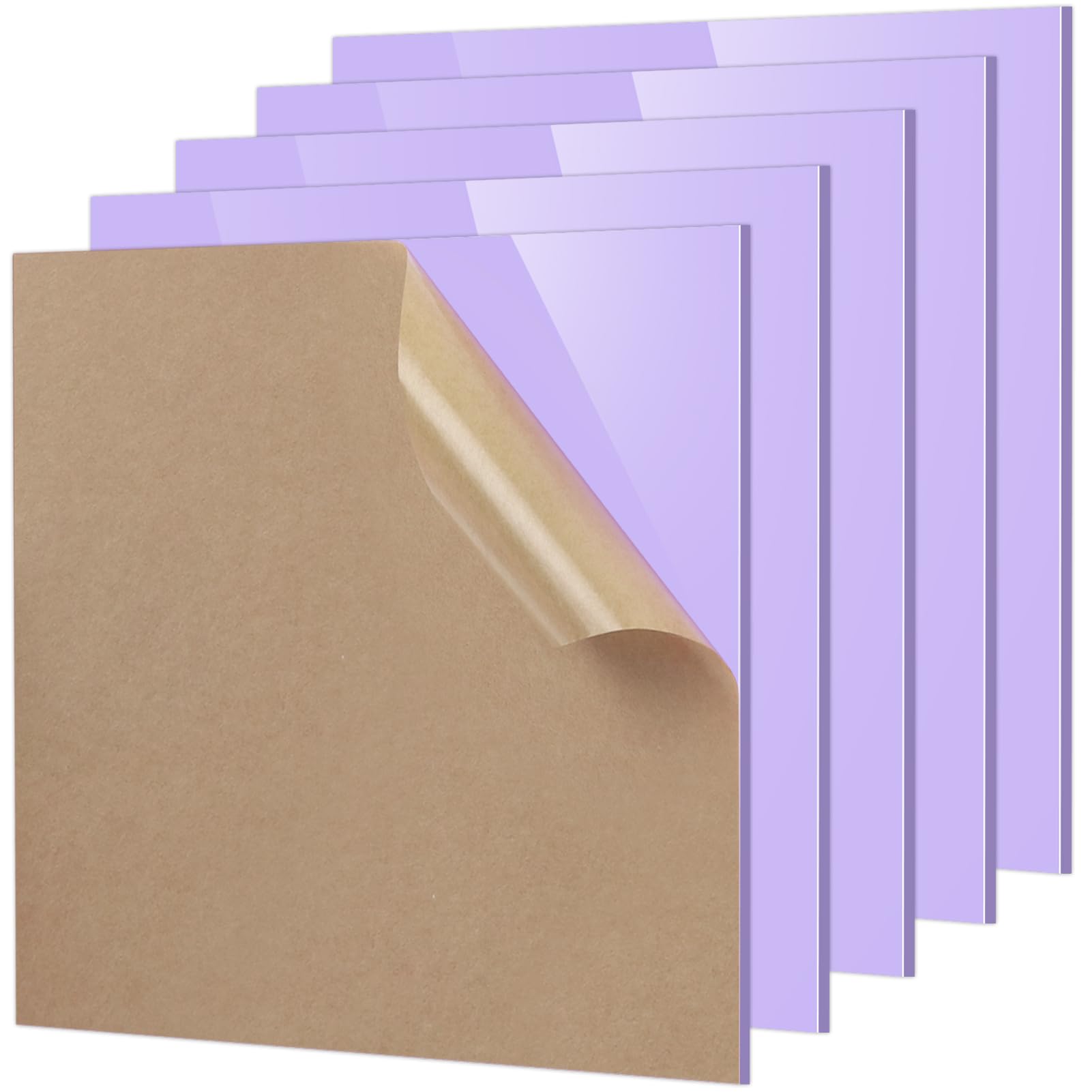Black Acrylic Sheets for Laser Cutting - 5 Pack -9