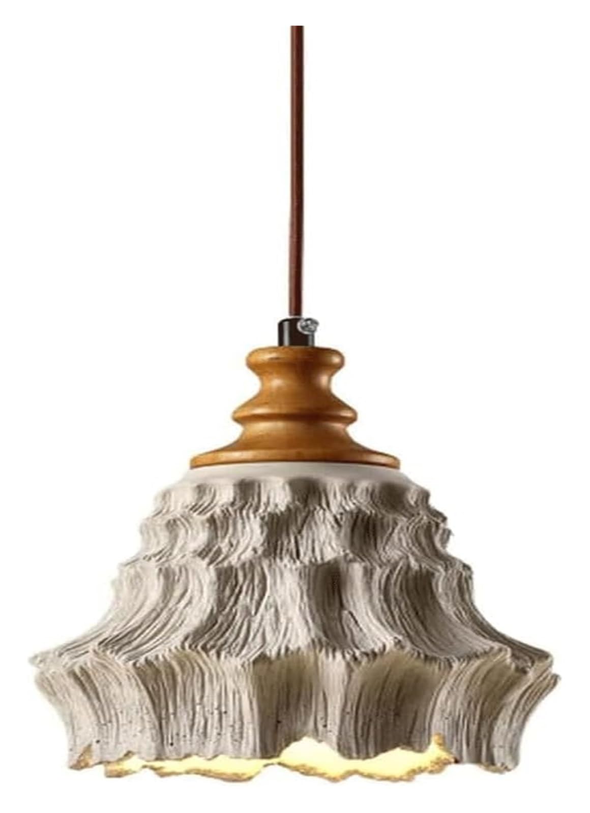 Lampe suspendue en béton style rétro pour éclairer votre chambre ou table de restaurant