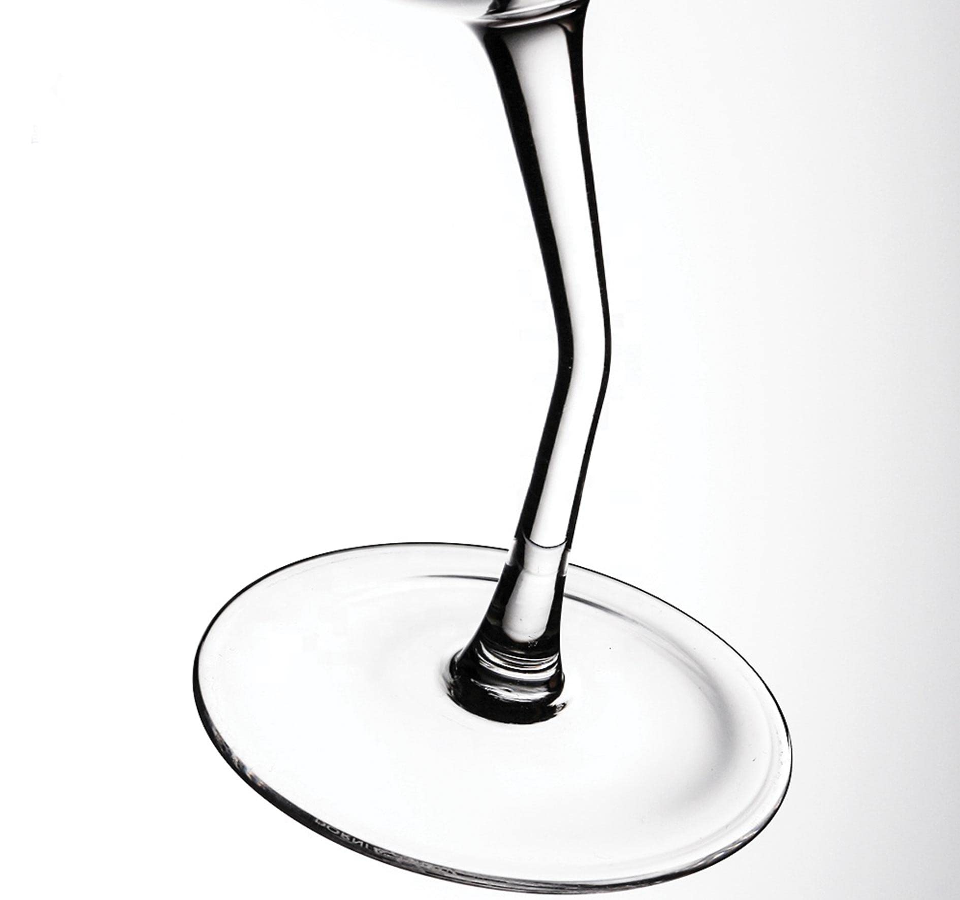 Bombo Bicchiere in Vetro Calice storto per compleanno 50 anni - 440 ml