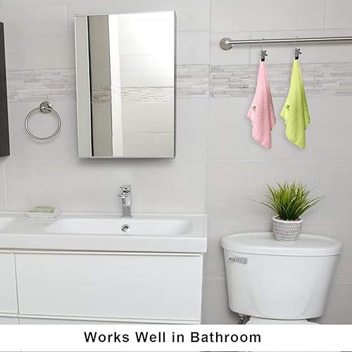 Vista 7 de Coideal Ganchos para colgar la ropa sucia, 8 ganchos para botas, de acero inoxidable, portátiles, de secado de viajes, para armario, hogar, Negro