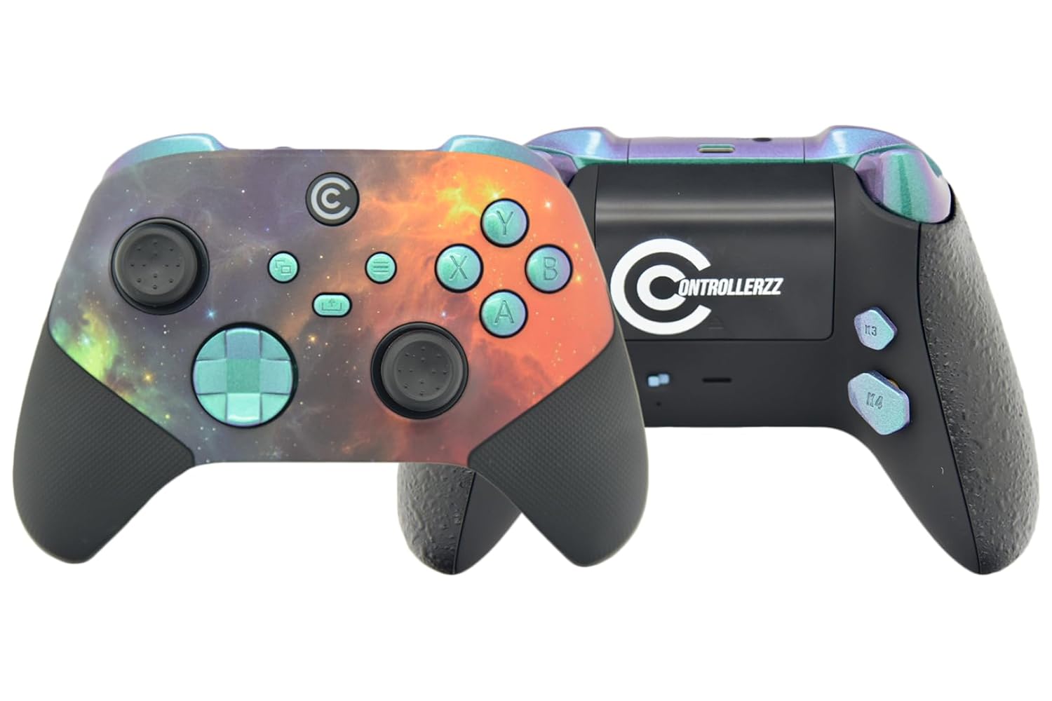 Custom Controllerzz Pro Series Custom Wireless Controller for Xbox Series X/S, Xbox One, & PC - Multiple Designs Available (Vibrant Universe)