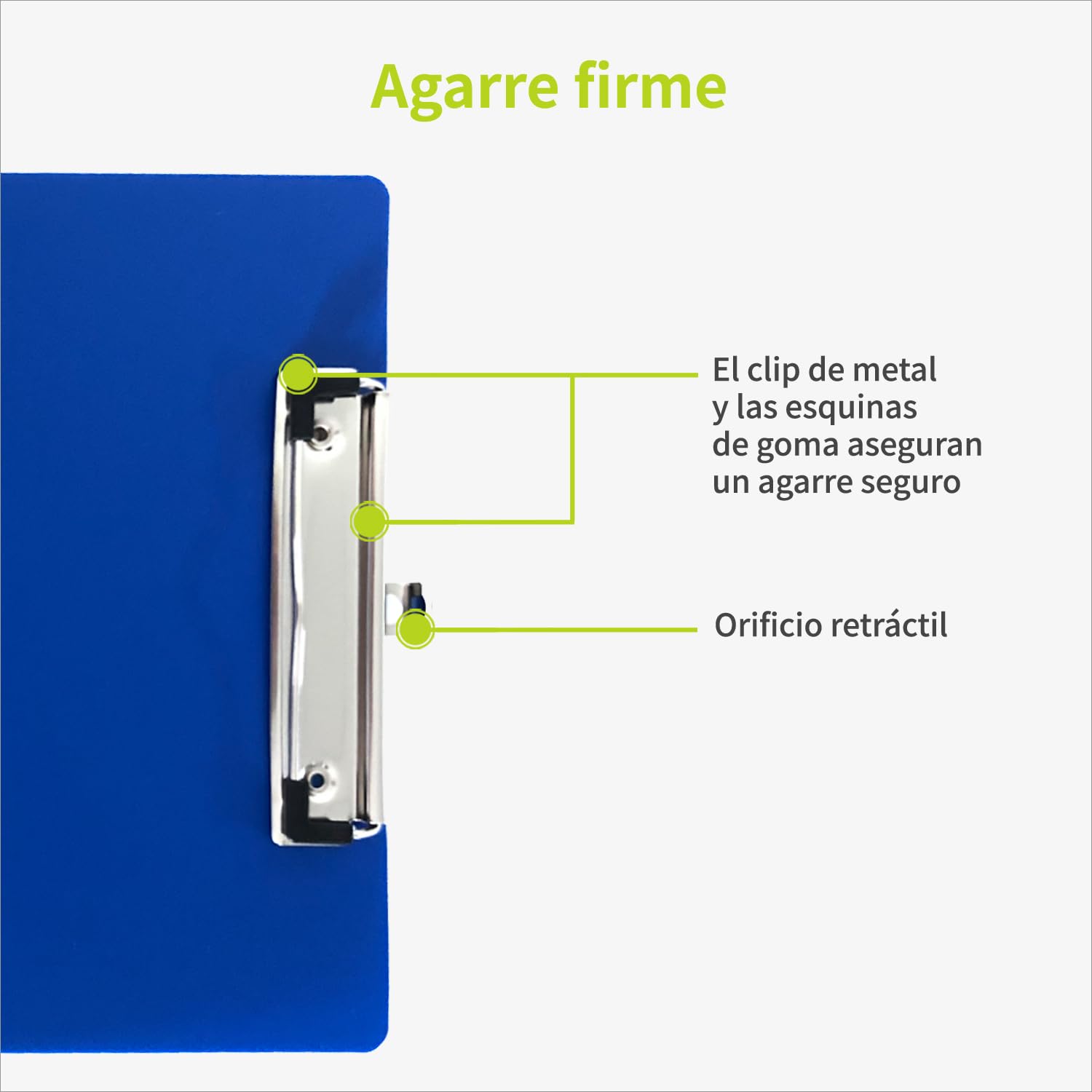 ACROPAQ Portapapeles - Organice Sus Documentos con Nuestra Carpeta Rígida A4 Azul Oscuro - 1x Portapapeles A4