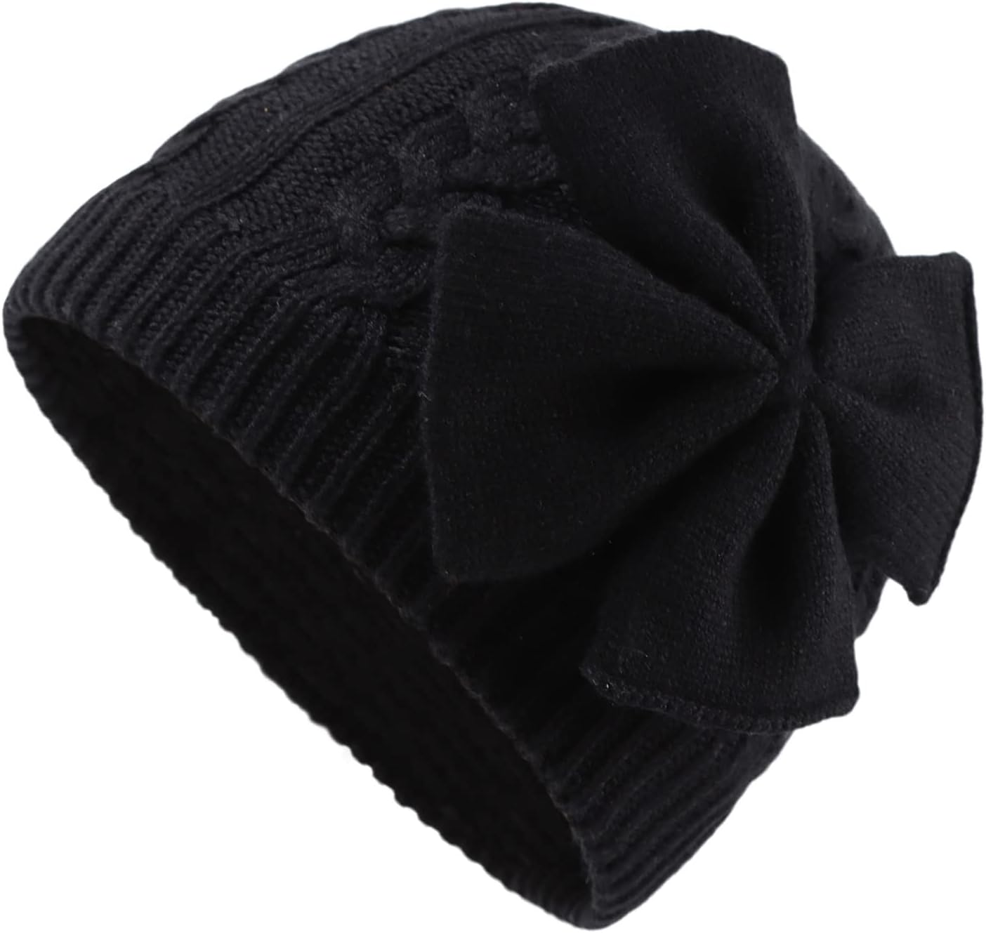 XIAOHAWANG Baby Girl Winter Hat Cute Bow Baby Beanie Warm Knitted Hats for Infant Toddler Girls