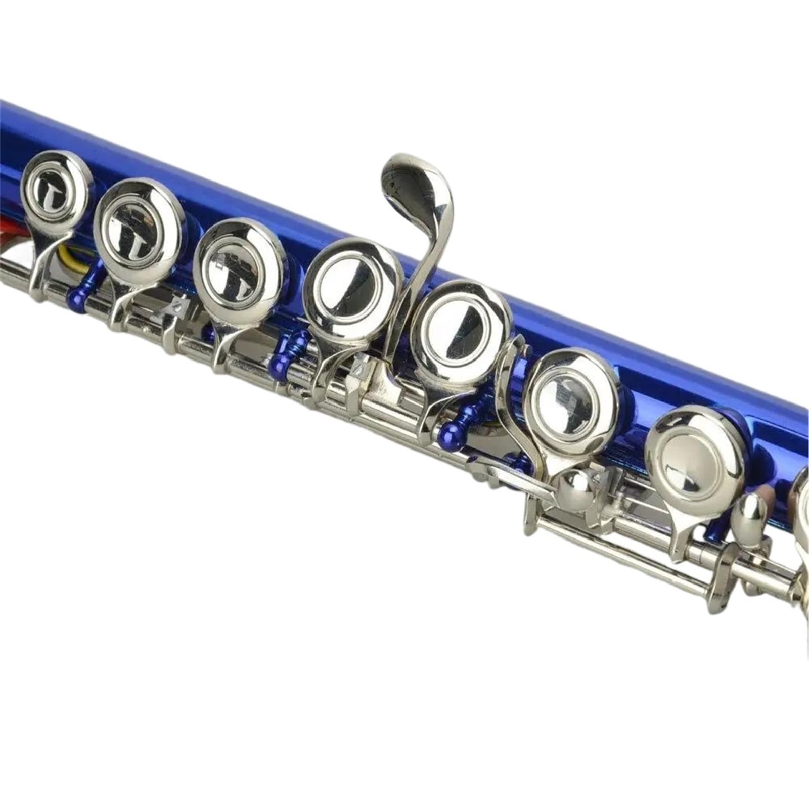 Flûte Traversière À 16 Touches En Cuivre Blanc Et Trou Fermé Bleu Pour Débutants Flûte Pour Adultes
