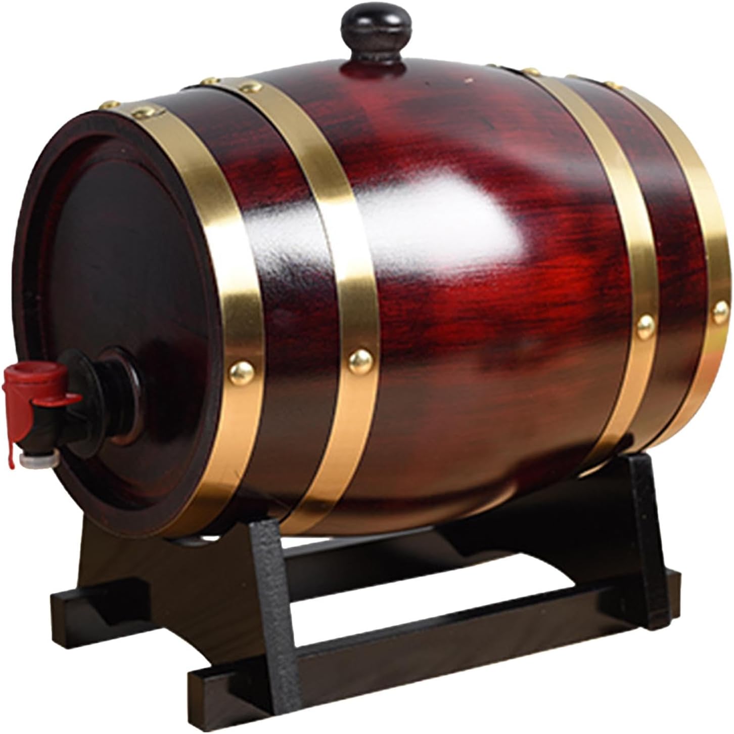 1 Gallon Oak Aging Barrel (5 L) with Stand Beer Barrel Dispenser for Bar