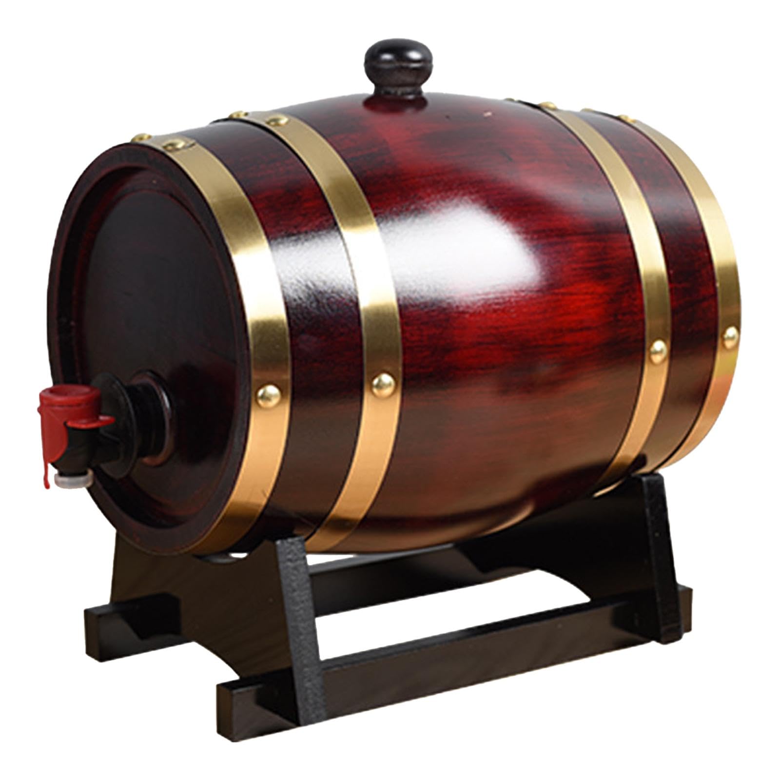 1 Gallon Oak Aging Barrel (5 L) with Stand Beer Barrel Dispenser for Bar|Home & Garden | Kitchen, Dining & Bar | Bar Tools & Accessories | Wine Racks & Bottle Holders
